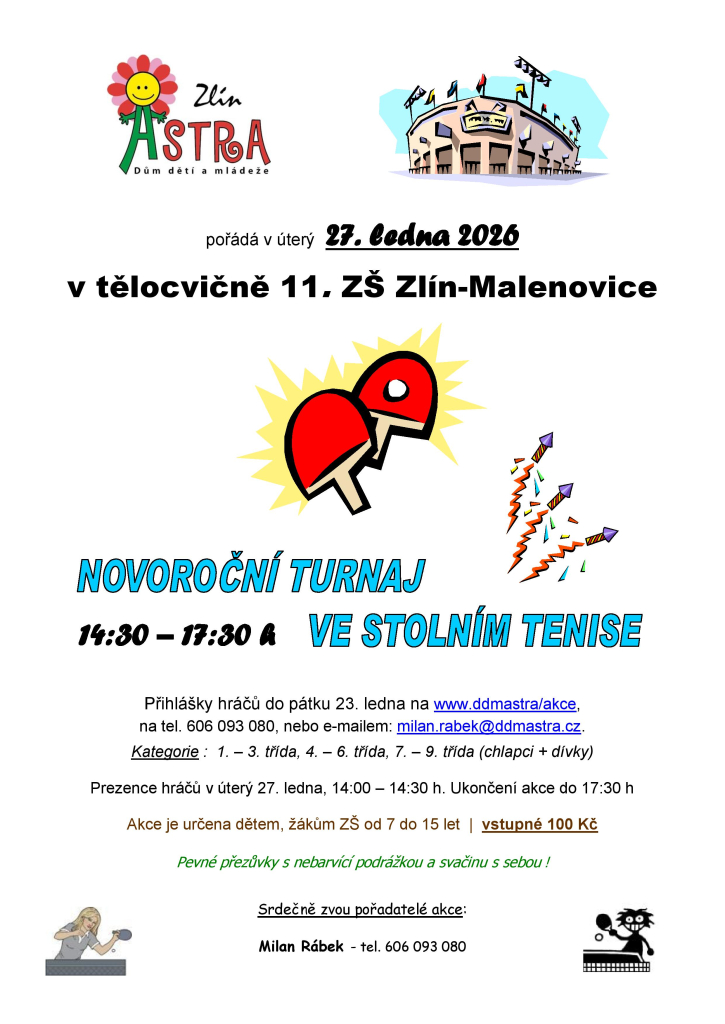 Novoroční turnaj ve stolním tenise