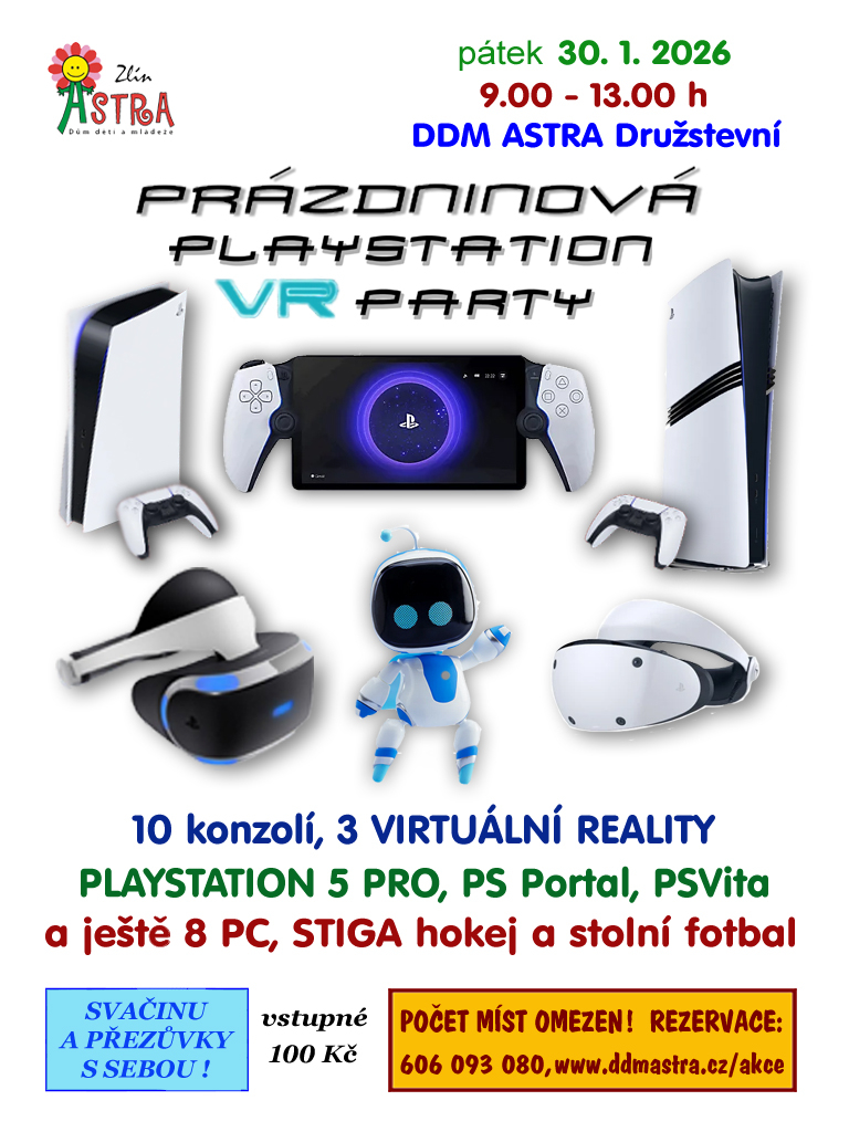 Prázdninová Playstation VR party | Noc a den