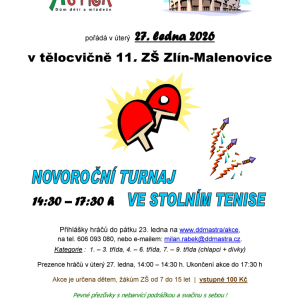 2026_01 Novoroční turnaj ve stolním tenise - 11. ZŠ